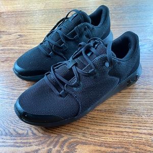 Under Armour black sneakers